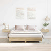 Stella Homewares Bed Frame No Mattress Sonoma Oak 150x200 cm Engineered Wood