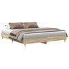 Stella Homewares Bed Frame without Mattress Sonoma Oak 180x200cm Engineered Wood