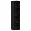 Stella Homewares Book Cabinet Black oak 36 x 30 x 143 cm Engineered Wood