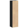 Stella Homewares Book Cabinet Black oak 36 x 30 x 143 cm Engineered Wood