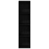 Stella Homewares Book Cabinet Black oak 36 x 30 x 143 cm Engineered Wood