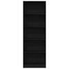 Stella Homewares Bookcase Black oak 60 x 24 x 176 cm Engineered wood
