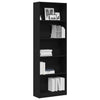 Stella Homewares Bookcase Black oak 60 x 24 x 176 cm Engineered wood