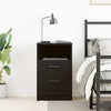 Stella Homewares Bedside Cabinet Black oak 40 x 35 x 65 cm Engineered wood