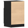 Stella Homewares Bedside Cabinet Black oak 40 x 35 x 65 cm Engineered wood
