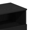 Stella Homewares Bedside Cabinet 2 pcs Black oak 40 x 35 x 65 cm Engineered wood