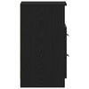 Stella Homewares Bedside Cabinet 2 pcs Black oak 40 x 35 x 65 cm Engineered wood
