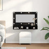 Stella Homewares Mirror Cabinet Black oak 90 x 31.5 x 62 cm Engineered Wood