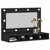 Stella Homewares Mirror Cabinet Black oak 90 x 31.5 x 62 cm Engineered Wood