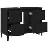 Stella Homewares Sink cabinet Black oak 80 x 33 x 60 cm Engineered Wood
