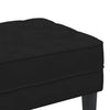 Stella Homewares Bench Black 113 x 57 x 39 cm Velvet