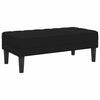 Stella Homewares Bench Black 113 x 57 x 39 cm Velvet