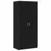 Stella Homewares Wardrobe Black Oak 80x51x180 cm Engineered Wood