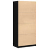 Stella Homewares Wardrobe Black Oak 80x51x180 cm Engineered Wood