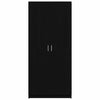 Stella Homewares Wardrobe Black Oak 80x51x180 cm Engineered Wood