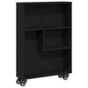 Stella Homewares Narrow Storage Trolley Black oak 48 x 13 x 68 cm