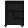 Stella Homewares Narrow Storage Trolley Black oak 48 x 13 x 68 cm