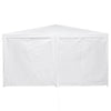 Stella Homewares Party Tent with 8 Sides - White - 4x4m PE