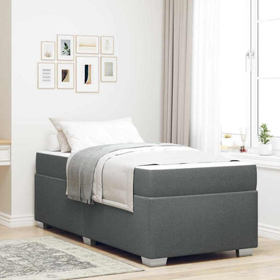 Stella Homewares Bed Frame Other Dark grey 90 x 190 cm Fabric
