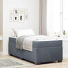 Stella Homewares Bed Frame with Mattress Other Dark grey 90 x 190 cm Velvet