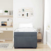 Stella Homewares Bed Frame with Mattress Other Dark grey 90 x 190 cm Velvet