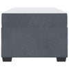 Stella Homewares Bed Frame with Mattress Other Dark grey 90 x 190 cm Velvet