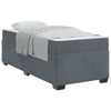 Stella Homewares Bed Frame with Mattress Other Dark grey 90 x 190 cm Velvet