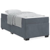 Stella Homewares Bed Frame with Mattress Other Dark grey 90 x 190 cm Velvet