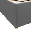 Stella Homewares Bed Frame with Mattress Other Dark grey 90 x 190 cm Fabric
