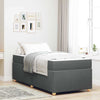 Stella Homewares Bed Frame with Mattress Other Dark grey 90 x 190 cm Fabric