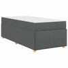 Stella Homewares Bed Frame with Mattress Other Dark grey 90 x 190 cm Fabric