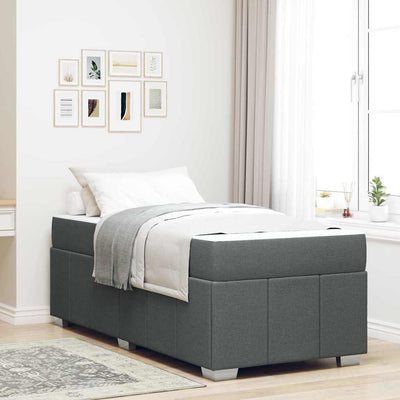 Stella Homewares Bed Frame Dark grey 90 x 190 cm Fabric