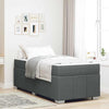 Stella Homewares Bed Frame Dark grey 90 x 190 cm Fabric