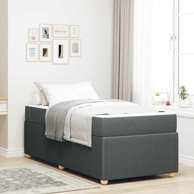 Stella Homewares Bed Frame Other Dark grey 90 x 190 cm Fabric