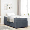 Stella Homewares Bed Frame with Mattress Other Dark grey 90 x 190 cm Velvet