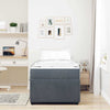Stella Homewares Bed Frame with Mattress Other Dark grey 90 x 190 cm Velvet