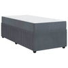 Stella Homewares Bed Frame with Mattress Other Dark grey 90 x 190 cm Velvet