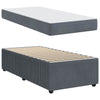 Stella Homewares Bed Frame with Mattress Other Dark grey 90 x 190 cm Velvet