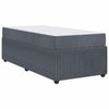 Stella Homewares Bed Frame with Mattress Other Dark grey 90 x 190 cm Velvet