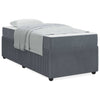 Stella Homewares Bed Frame with Mattress Other Dark grey 90 x 190 cm Velvet