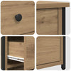 Stella Homewares Bedside Cabinet with Drawer Artisan oak 40 x 36 x 60 cm