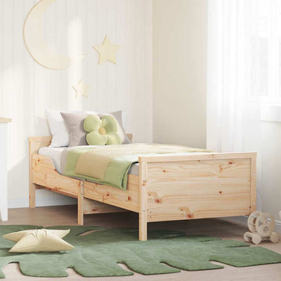 Stella Homewares Extendable Bed Frame for Kids Other Brown 80 x 130 / 165 / 200 cm