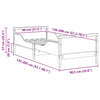 Stella Homewares Extendable Bed Frame for Kids Other Brown 80 x 130 / 165 / 200 cm