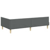 Stella Homewares Corner Bed Frame Other with Headboard Dark grey 90 x 190 cm