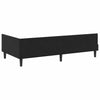Stella Homewares Corner Bed Frame Black 90 x 190 cm Velvet and Engineered wood