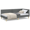 Stella Homewares Corner Bed Frame Other with Headboard Dark grey 90 x 190 cm