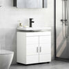 Stella Homewares Bathroom Basin Cabinet White 60 x 34 x 63 cm Engineered wood