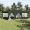 Stella Homewares Party Tent with 10 Sidewalls Anthracite 6x4 m PE
