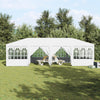 Stella Homewares Party Tent with 12 Sidewalls White 8x4 m PE