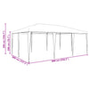 Stella Homewares Party Tent White 6x4 m PE